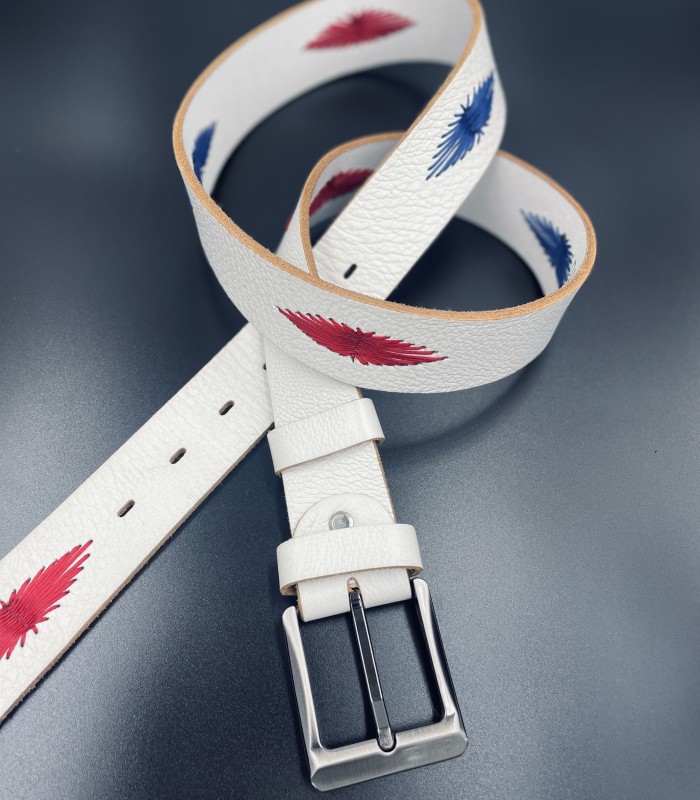 Unisex δερμάτινη ζώνη 4cm