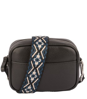 Δερμάτινο μικρό τσαντάκι χιαστί με ιμάντα