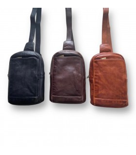 Men's Leather Shoulder- Chest bag